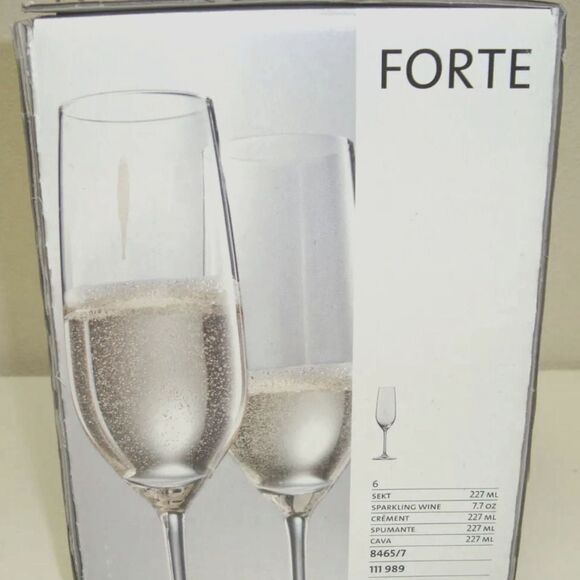 Schott Zwiesel Tritan Forte Sparkling Wine Glasses 7.7oz, Set of 6-NIB - Picture 6 of 12